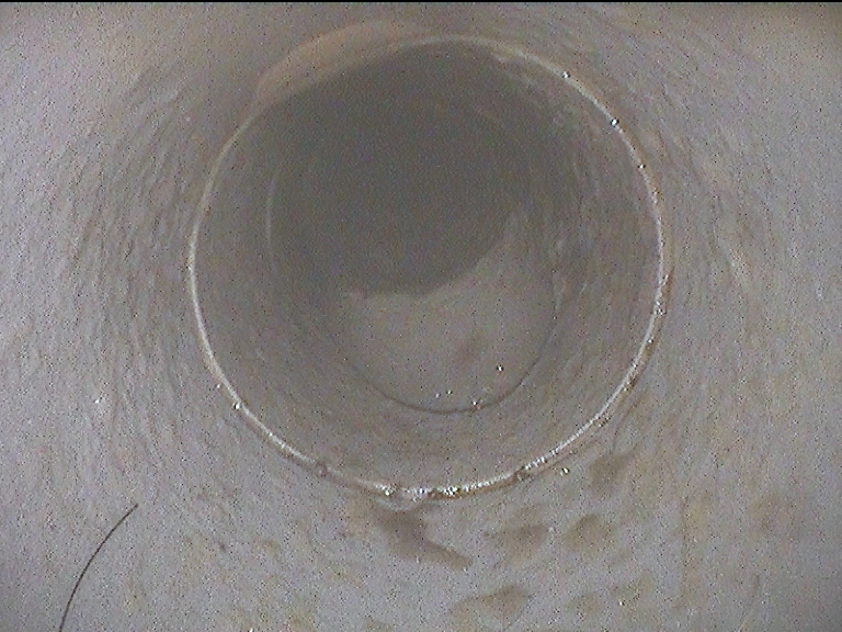 画像：洗面排水管管内状況