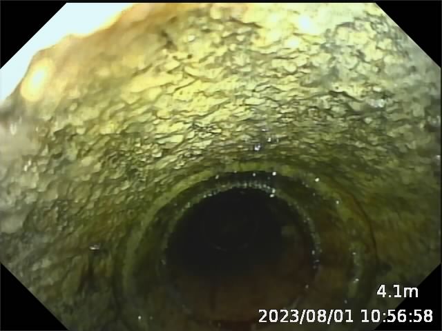 画像：排水管管内状況