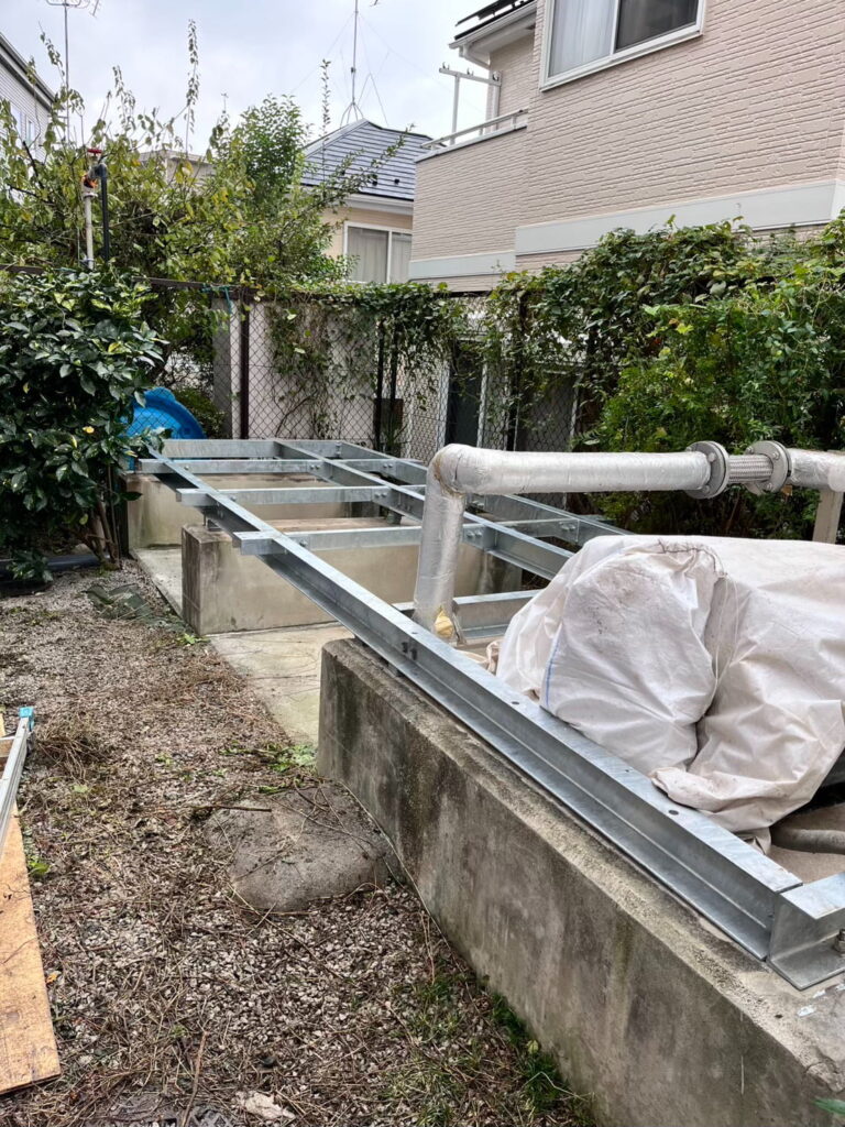 画像：水槽撤去