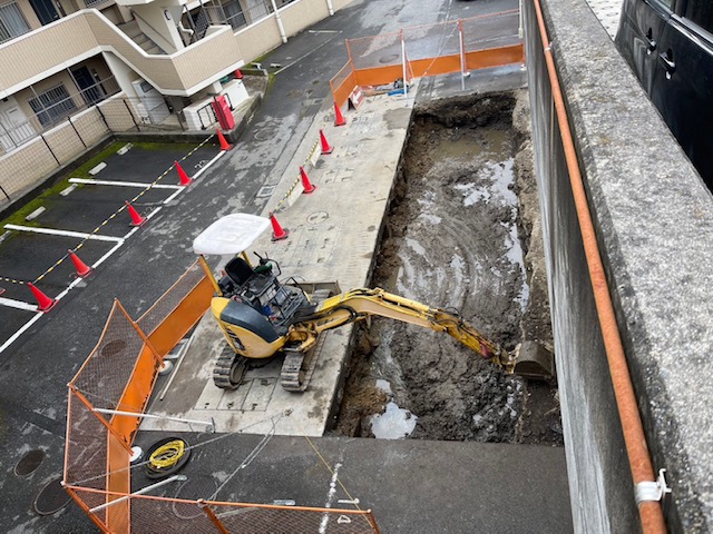 画像：掘削