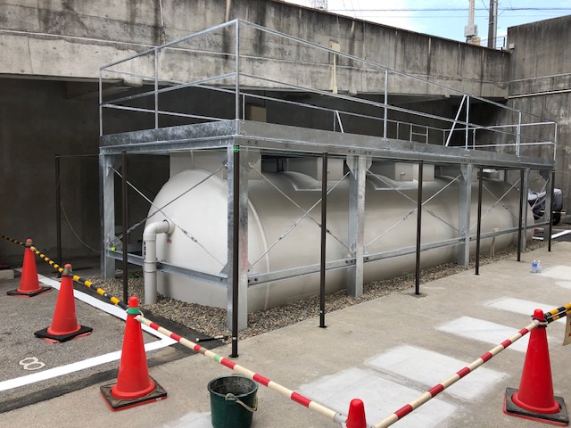 画像：フェンス設置