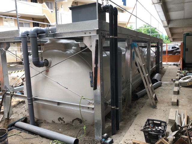 画像：浄化槽設置