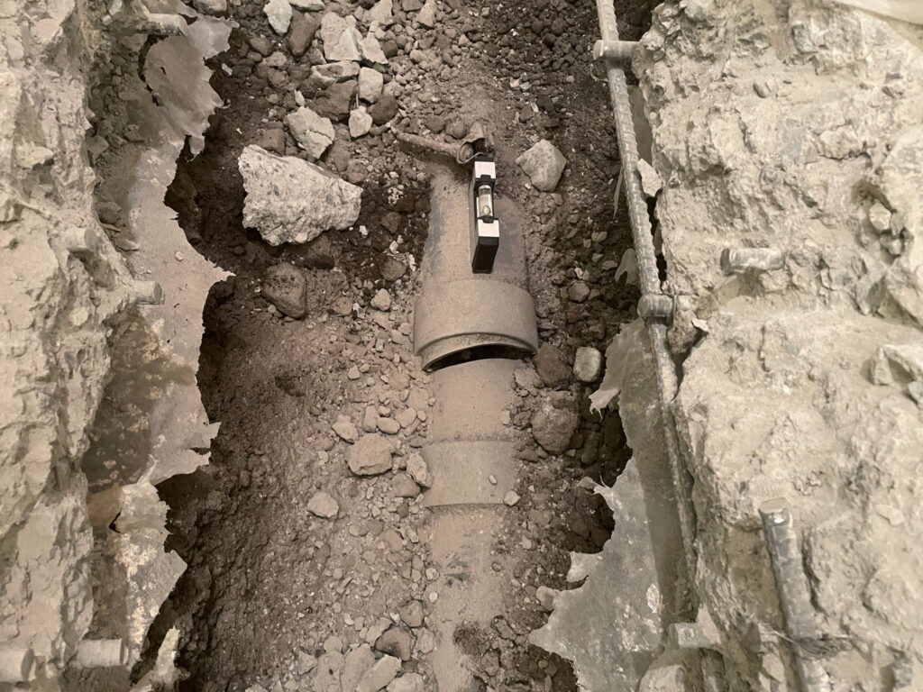 画像：既存管破断