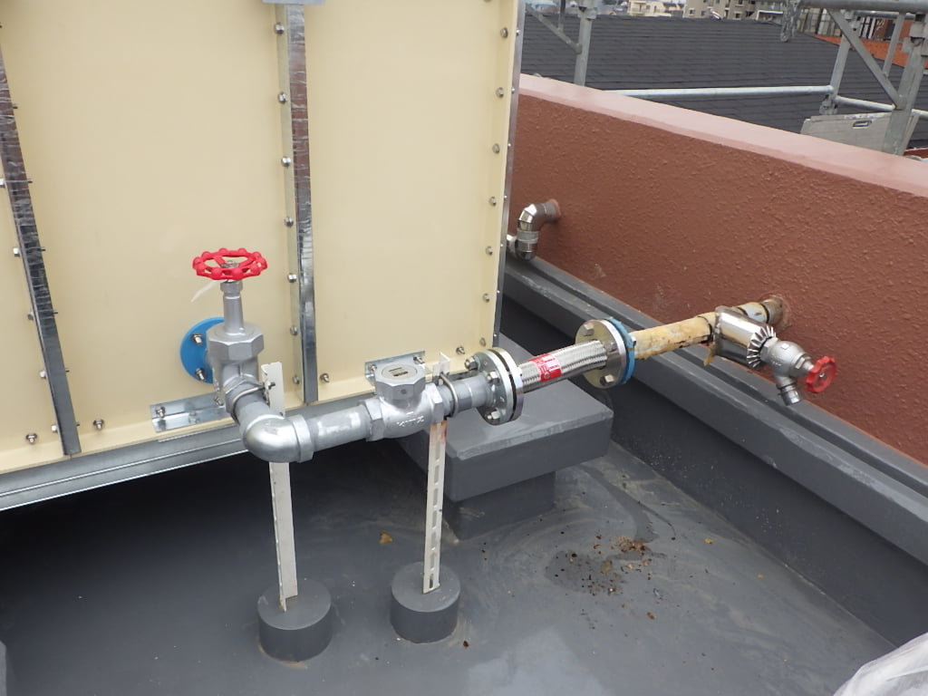 画像：新規配管