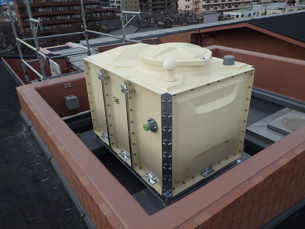 画像：新規補給水槽設置