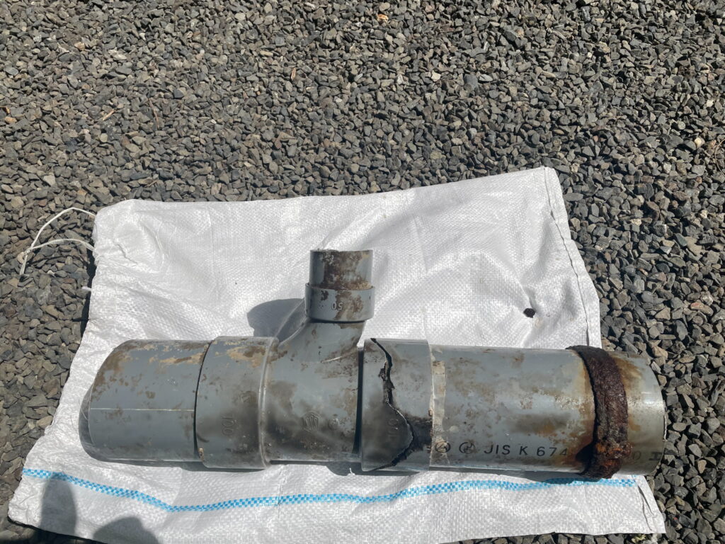 画像：既存管破断