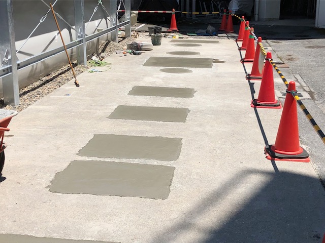 画像：既存浄化槽開口部閉鎖