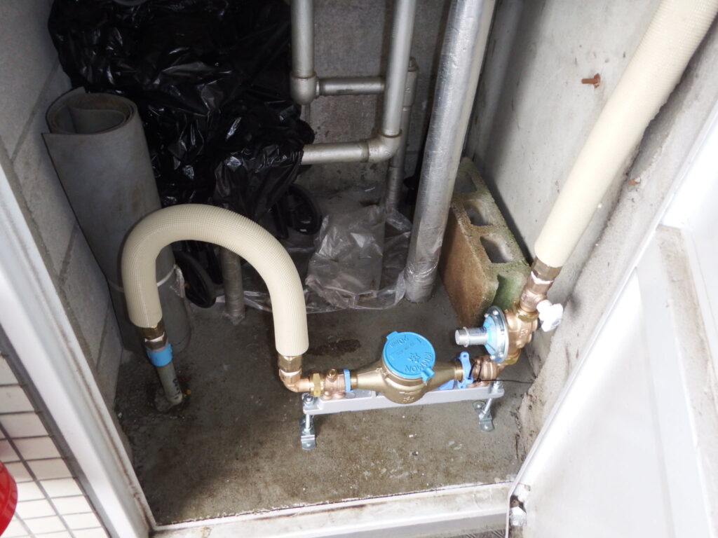 画像：新規給水管PS