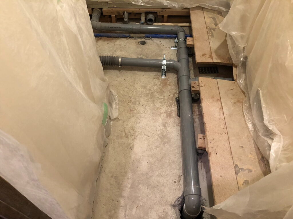 画像：新設配管