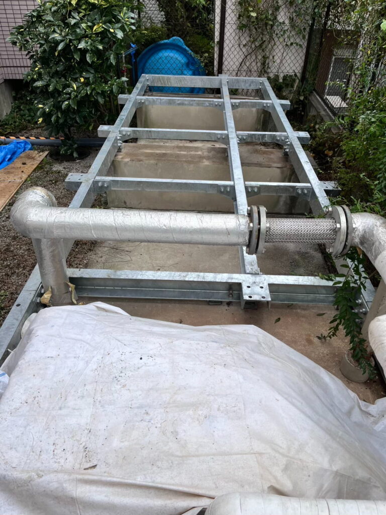 画像：架台設置