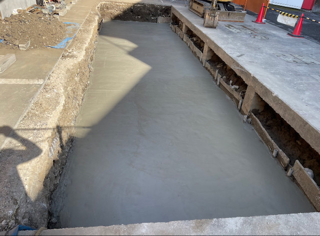 画像：ベースコンクリート