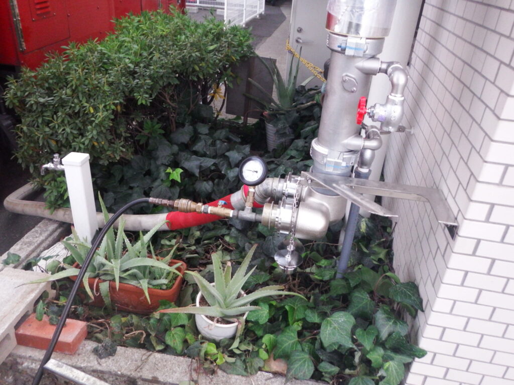 画像：耐圧試験