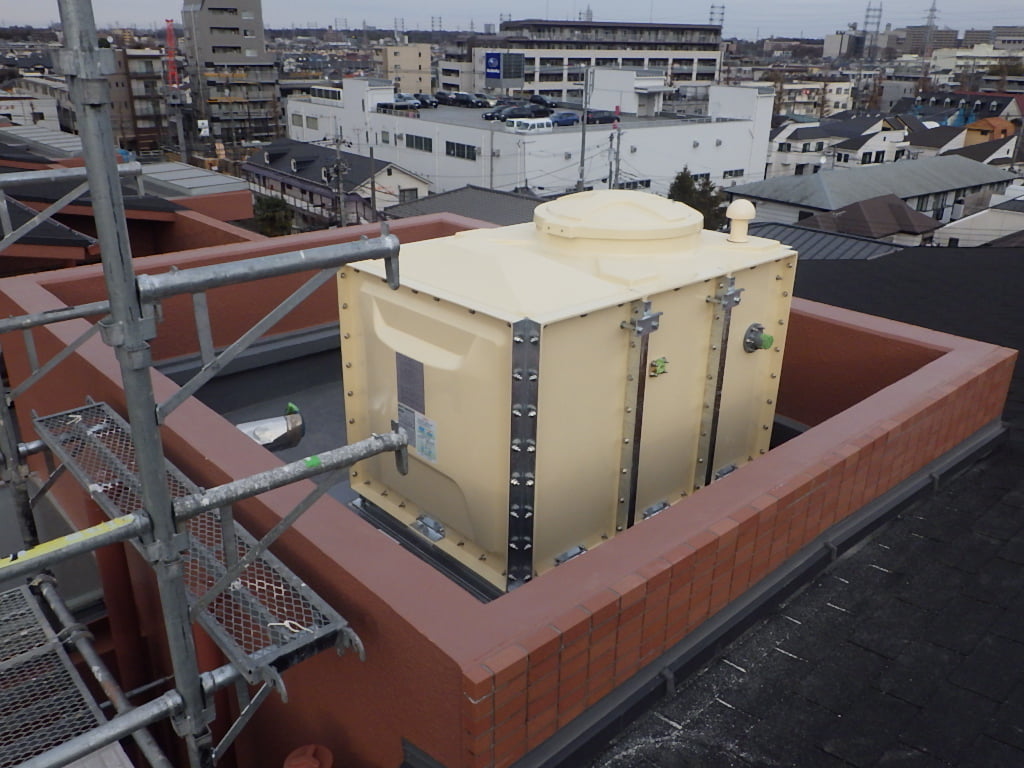 画像：新規補給水槽設置